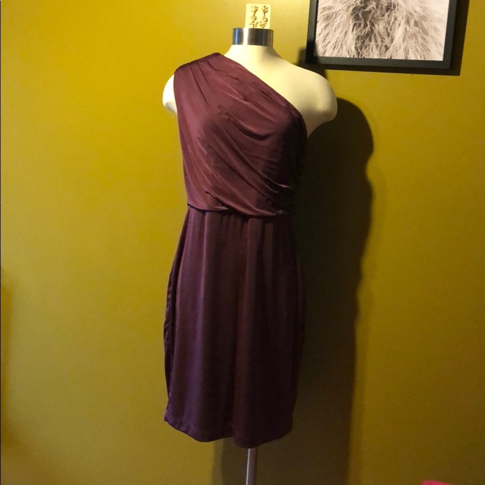 NWT The Limited Purple one shoulder dress